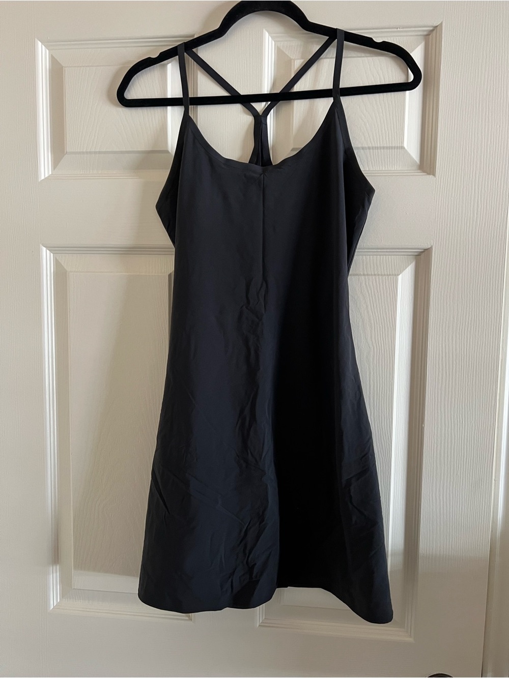 Outdoor Voices Black Strappy Mini Dress